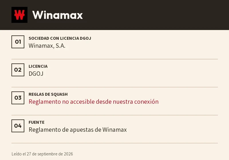 Ficha de Winamax: retirada, partido no jugado y sets